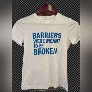 White T-shirt with messaging